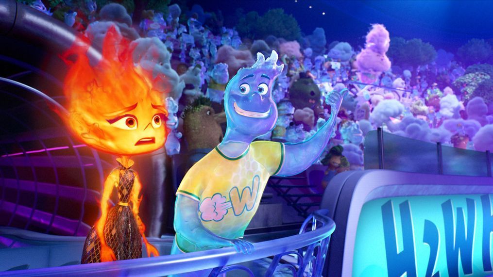 IT'S ELEMENTAL-- In a city where fire-, water-, land-, and air-residents live together, a fiery young woman and a go-with-the-flow guy are about to discover something elemental: how much they actually have in common. Directed by Peter Sohn (The Good Dinosaur,Party Cloudy short) and produced by Denise Ream (The Good Dinosaur,Cars 2), Disney and Pixar's Elemental releases on June 16, 2023. Â© 2023 Disney/Pixar. All Rights Reserved.