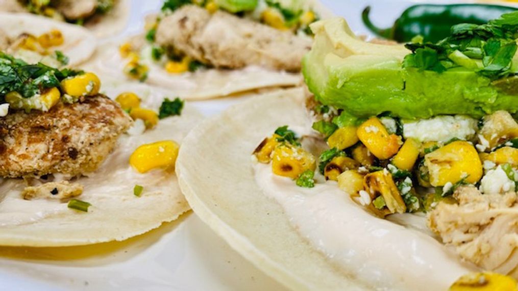 Grilled Chicken and Spicy Street Corn Tacos (SBG Photo/Irene Phillips)